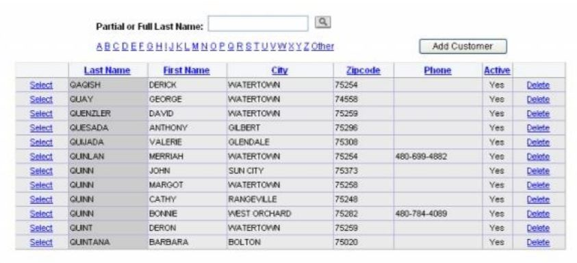 screenshot of Loaner Car Net
